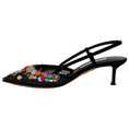 Load image into Gallery viewer, Aquazzura Black Suede / Metal Wed Can Can 50 Pumps
