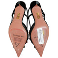 Load image into Gallery viewer, Aquazzura Black Suede / Metal Wed Can Can 50 Pumps
