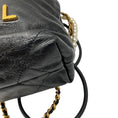 Load image into Gallery viewer, Chanel Black 2023/24 Metiers d'Art Collection Shiny Lambskin Leather Mini 22 Handbag
