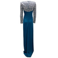 Load image into Gallery viewer, Jenny Packham Ink Blue Twyla Crystal Embellished Crepe Gown

