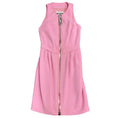 Load image into Gallery viewer, Moschino Couture Pink / Silver Zipper Detail Sleeveless Crepe Dress
