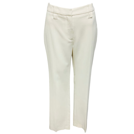Proenza Schouler White Viscose Suiting Crop Flare Pants