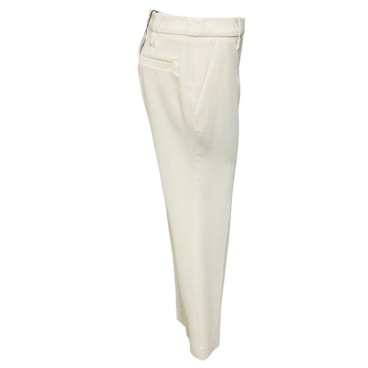 Proenza Schouler White Viscose Suiting Crop Flare Pants