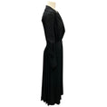 Load image into Gallery viewer, Altuzarra Black Button Detail Long Sleeved Midi Dress

