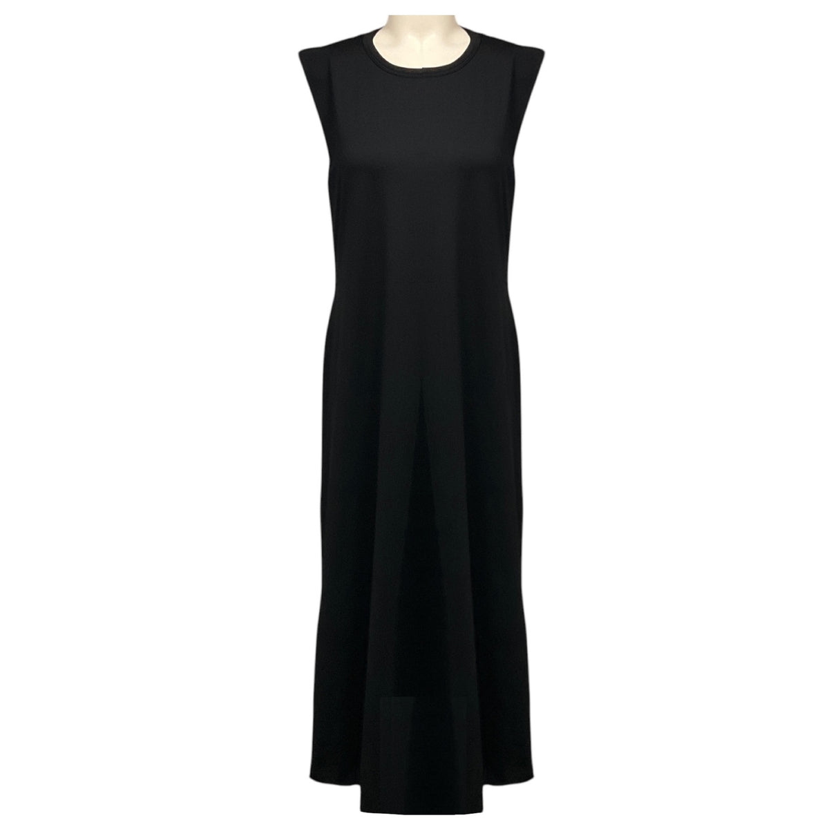 Jean Paul Gaultier Femme Black Sleeveless Jersey Stretch Midi Dress