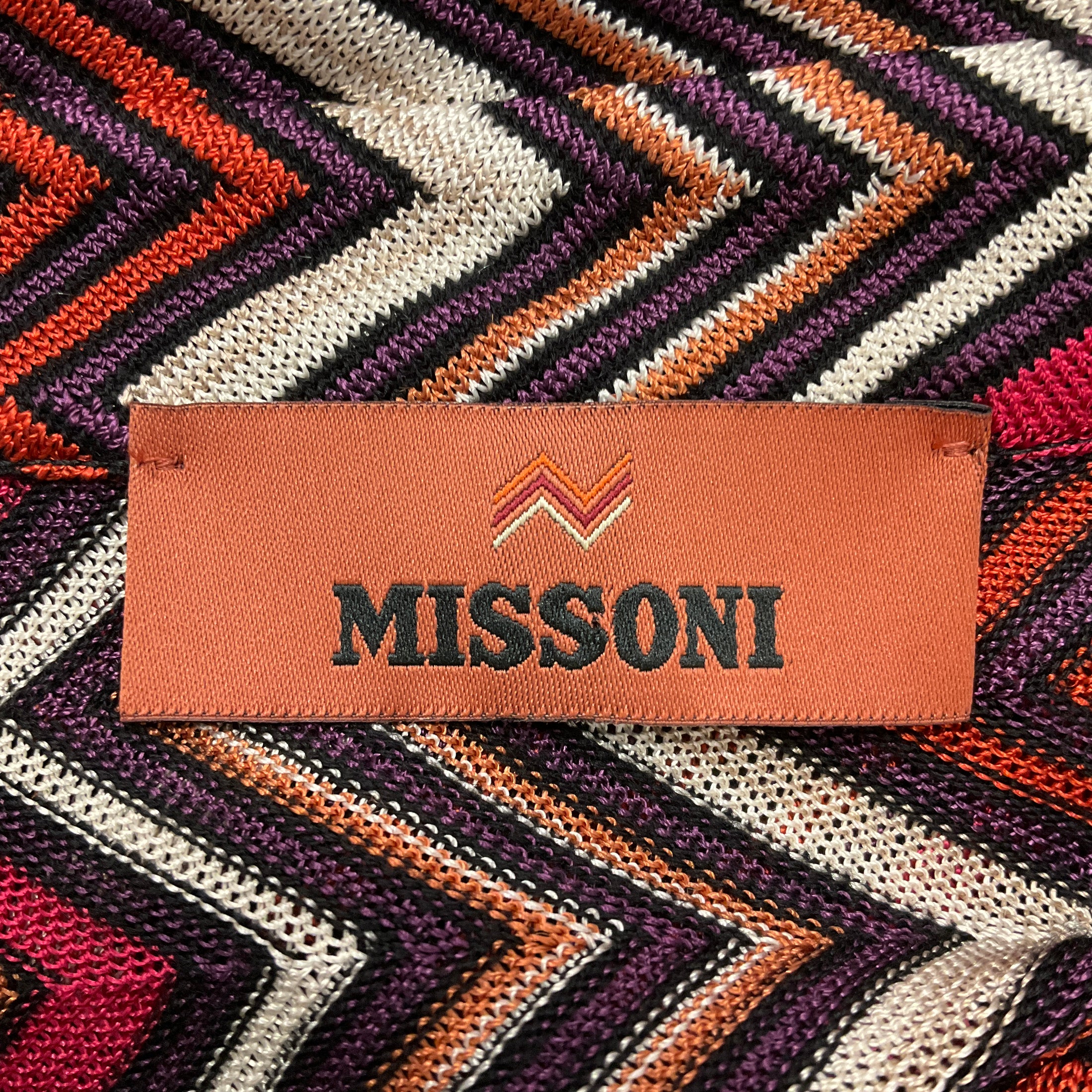 Missoni Multi 2024 Zigzag Knit Polo Dress