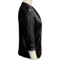 Load image into Gallery viewer, Galvan London Black Sequined Open Front Jacket
