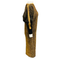Load image into Gallery viewer, Jean Paul Gaultier Maille Femme Gold Metallic / Black Glitter Knit Midi Dress
