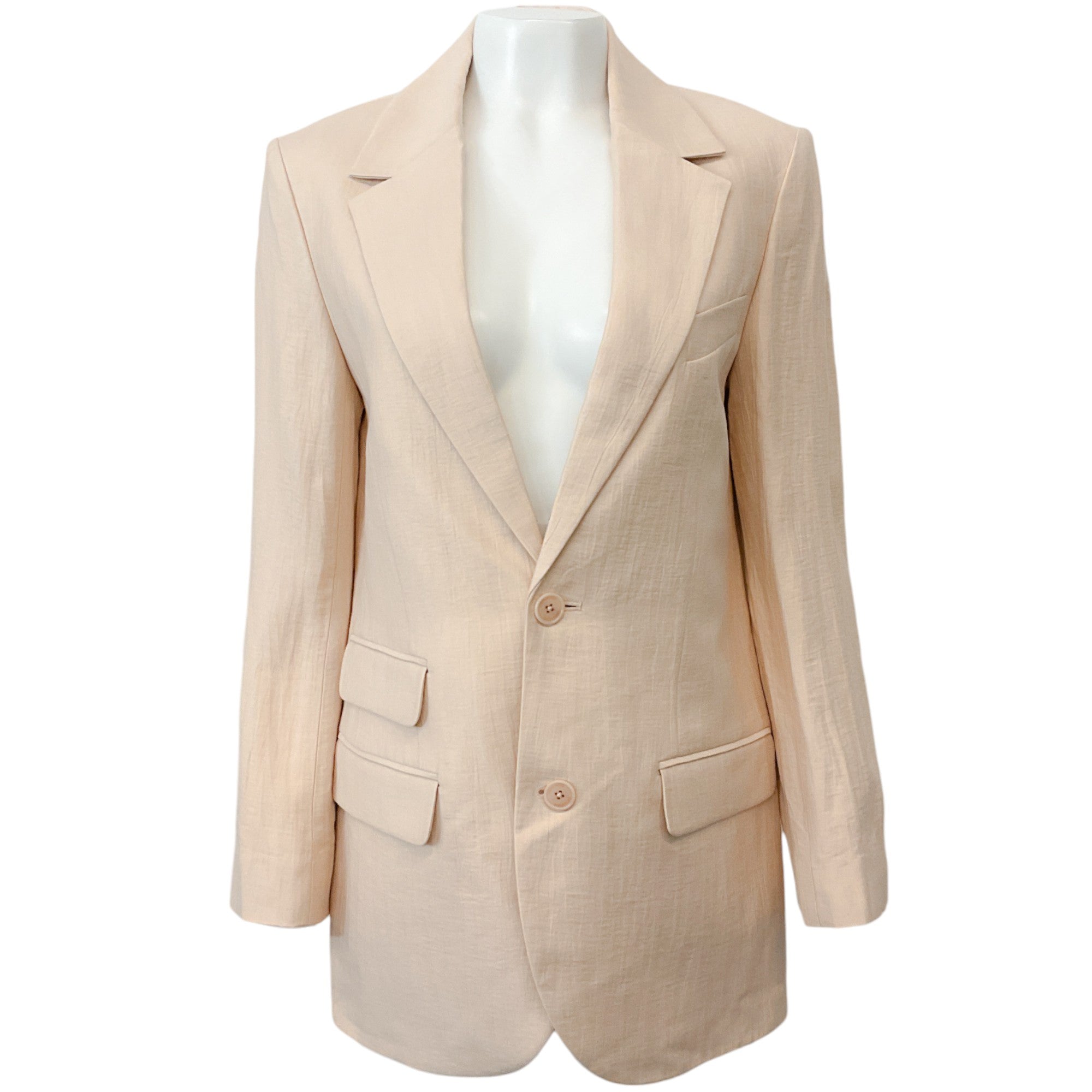 Zadig & Voltaire Beige Linen Blazer
