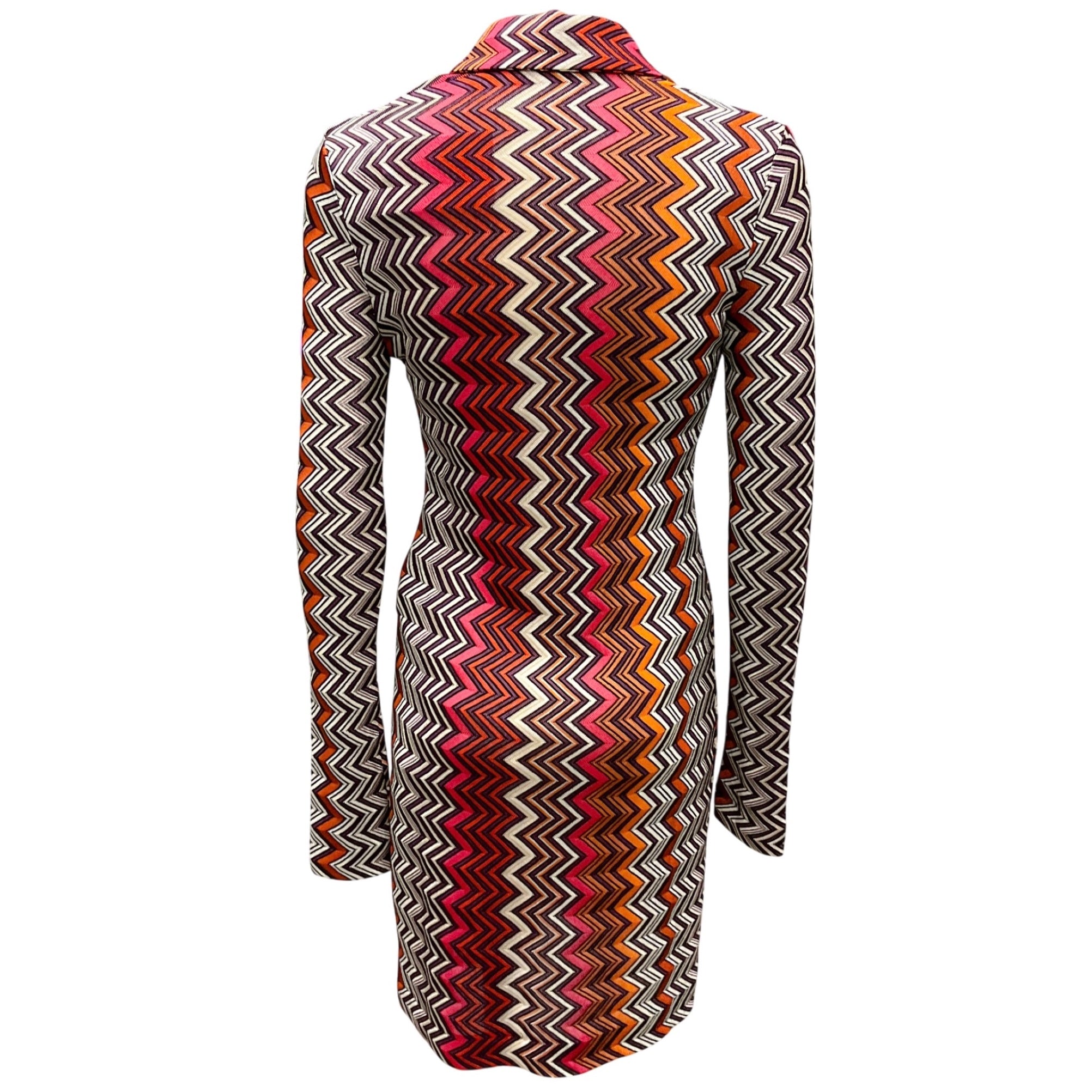 Missoni Multi 2024 Zigzag Knit Polo Dress