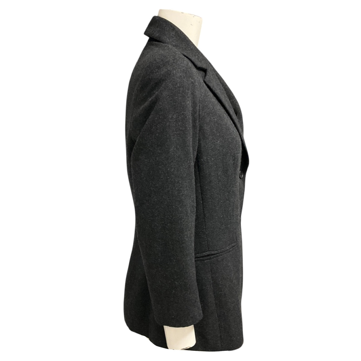 The Row Charcoal Grey Two Button Wool Jacket