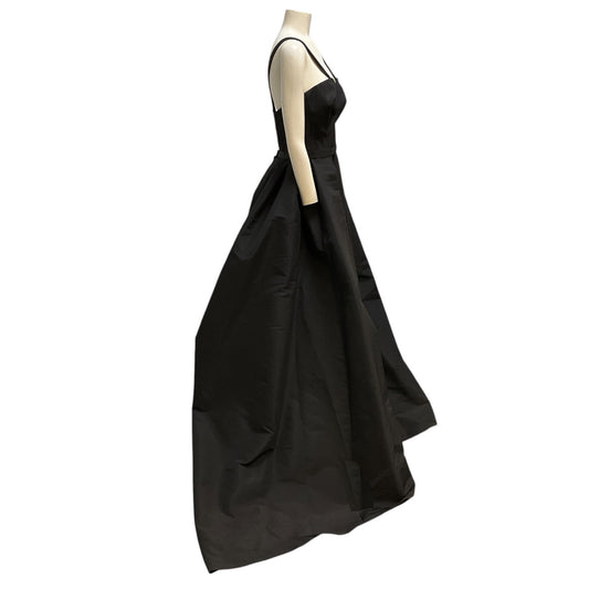 Carolina Herrera Black Two-Piece Satin Gown / Formal Dress