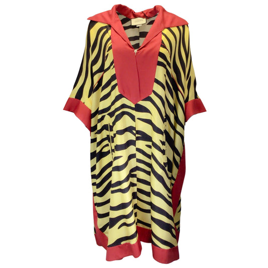Gucci Multicolored 2019 Zebra-Print Silk Kaftan Dress