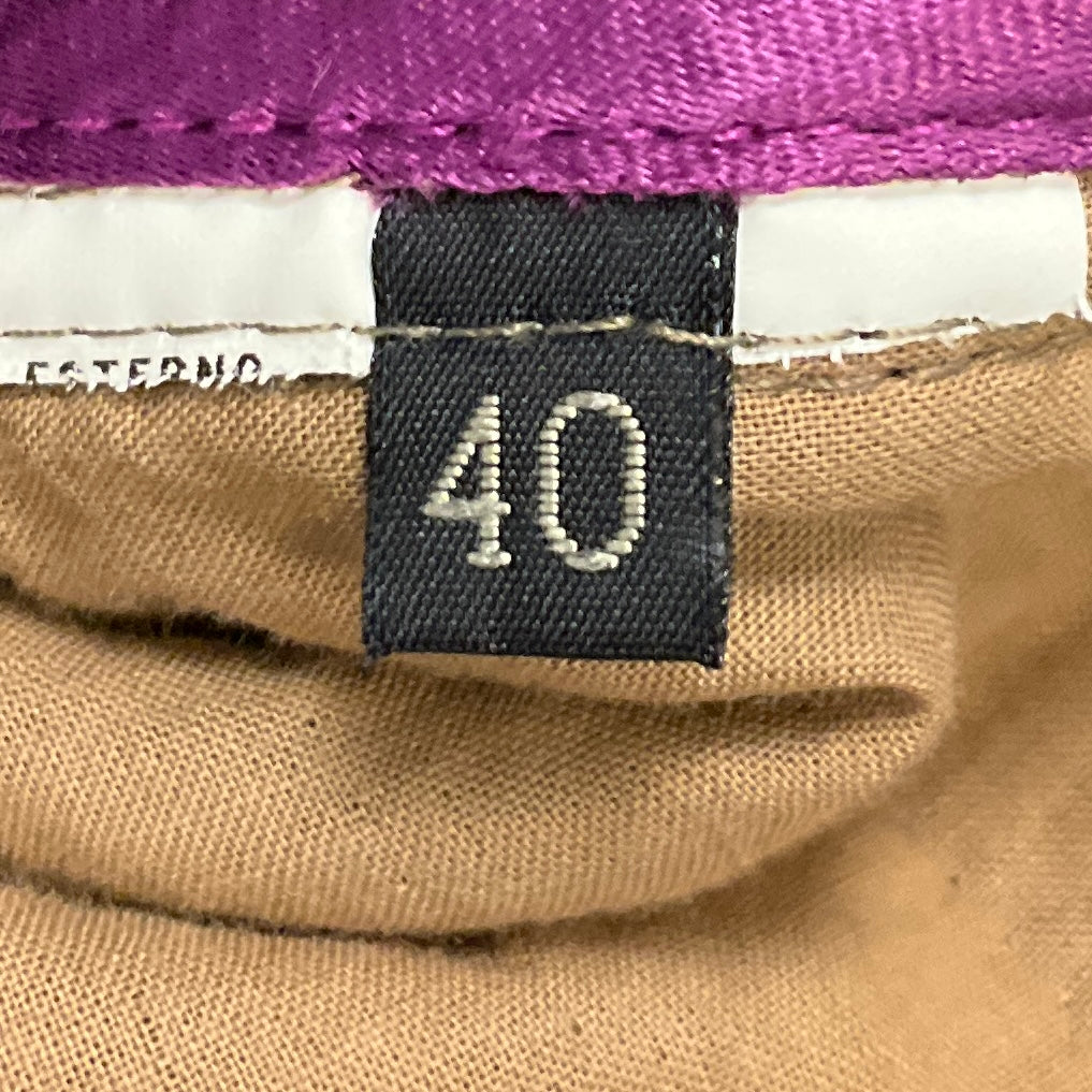 Etro Beige / Olive Green / Purple Multi Embroidered Tweed Jacket