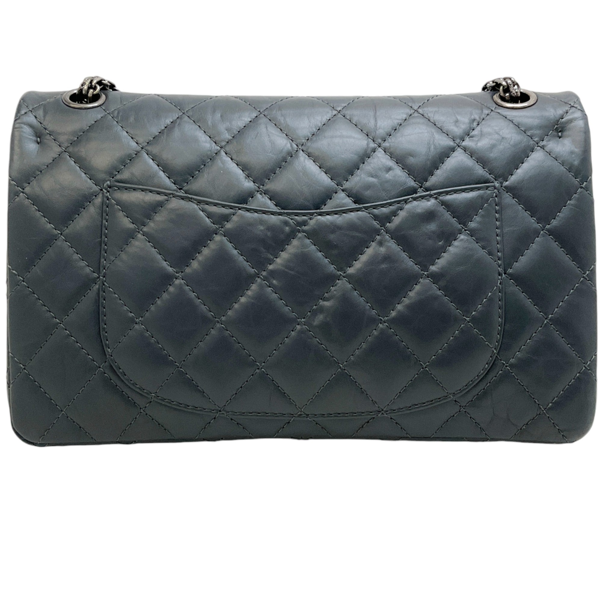 Chanel Grey Aged Calfskin Reissue 2.55 Shoulder Bag