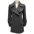Load image into Gallery viewer, Christian Dior Charcoal Grey Double Breasted Cashmere Coat
