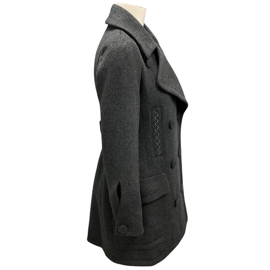 Christian Dior Charcoal Grey Double Breasted Cashmere Coat