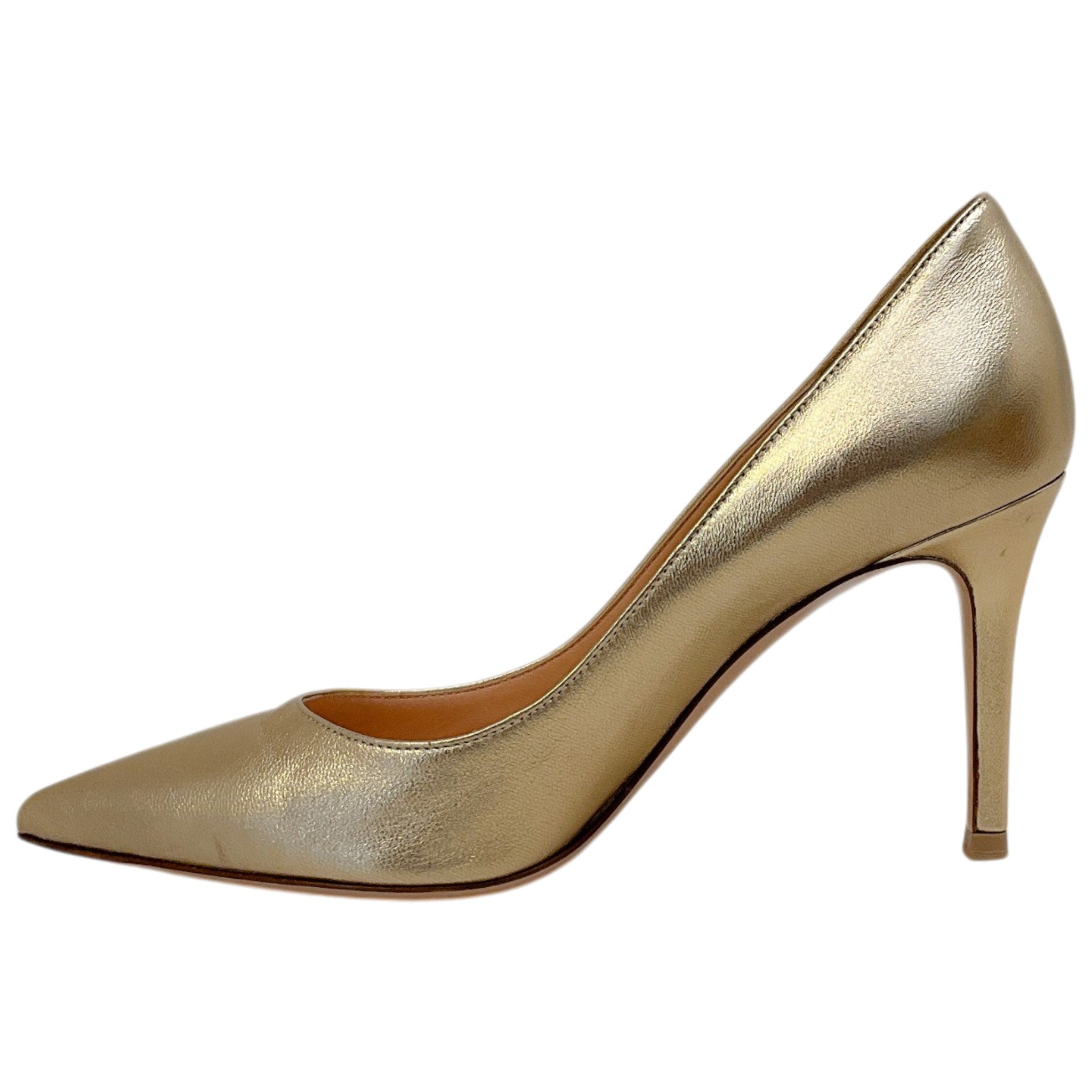 Gianvito Rossi Mekong Gold Leather Gianvito 85 Pumps