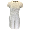 Load image into Gallery viewer, Valentino White / Beige Short Sleeved Cotton Knit Dress
