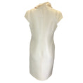 Load image into Gallery viewer, Valentino Ivory Bow Detail Short Sleeved Shimmer Silk Dress
