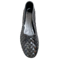 Load image into Gallery viewer, Freda Salvador Gunmetal Woven Leather Roma Ballet Flats
