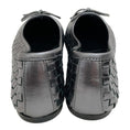 Load image into Gallery viewer, Freda Salvador Gunmetal Woven Leather Roma Ballet Flats

