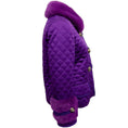 Load image into Gallery viewer, Gucci Purple Quilted Jacket with Removable Mink Collar
