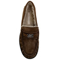 Load image into Gallery viewer, Casade Brown Suede Shearling Lined Loafers
