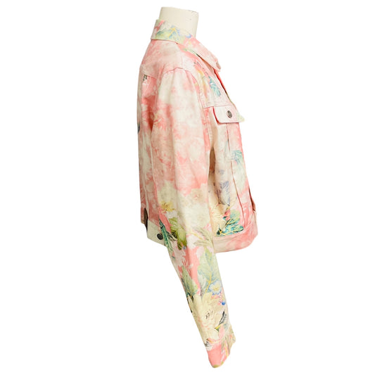 Ralph Lauren Collection Pastel Multi Floral Denim Jacket