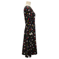 Load image into Gallery viewer, Marc Jacobs Black Multi Printed Silk Wrap Dress
