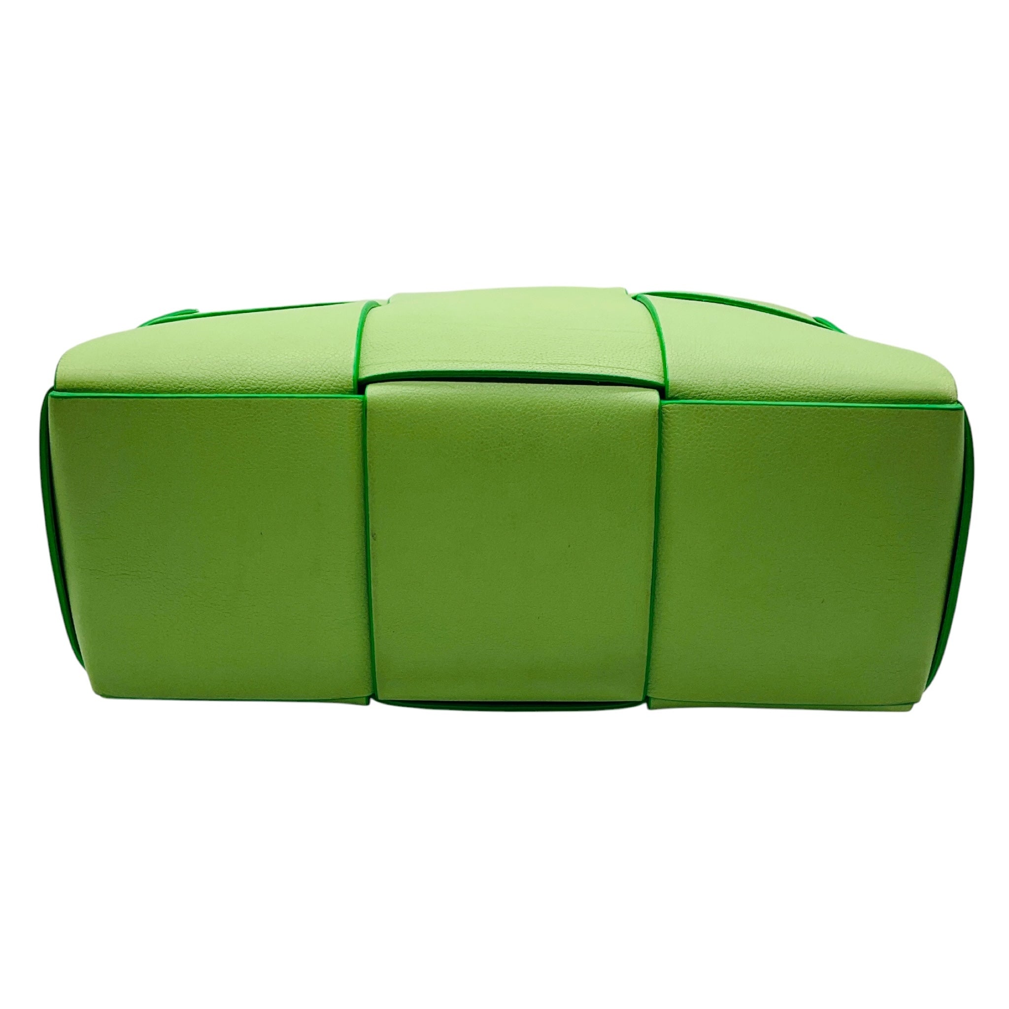 Bottega Veneta Green Intrecciato Leather Arco Tote Bag