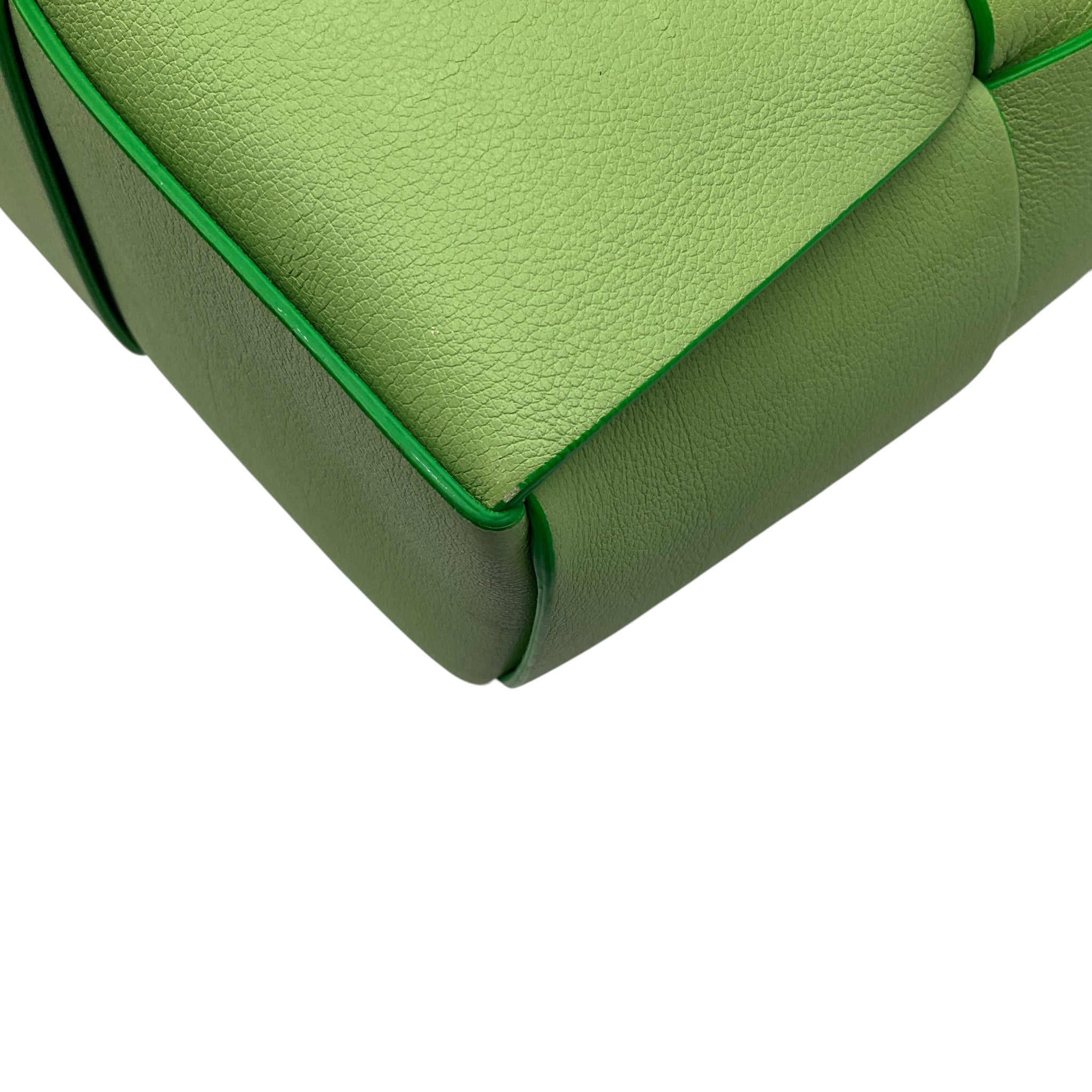 Bottega Veneta Green Intrecciato Leather Arco Tote Bag