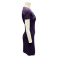 Load image into Gallery viewer, Emilio Pucci Purple Lace Detail Short Sleeved Stretch Knit Dress
