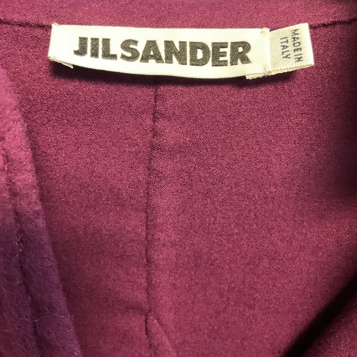 Jil Sander Purple Three Button Cashmere Blazer