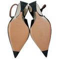 Load image into Gallery viewer, Paris Texas Black / Silver Nina Slingback Wedge Pumps
