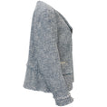 Load image into Gallery viewer, Lafayette 148 NY Blue / White Tweed Moto Jacket
