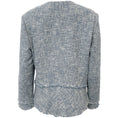 Load image into Gallery viewer, Lafayette 148 NY Blue / White Tweed Moto Jacket
