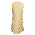 Load image into Gallery viewer, Marc Jacobs Vintage Beige Embroidered Cut Out Circle Design Sleeveless Dress
