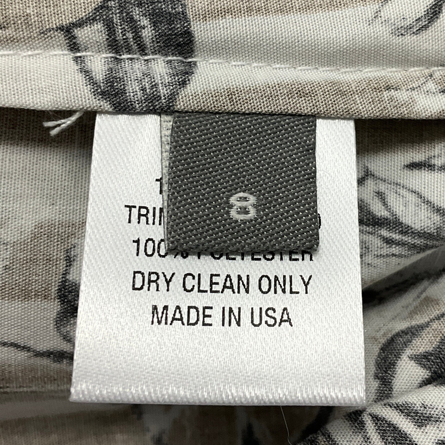 Lela Rose Walnut Collared V-Neck Floral Poplin Dress