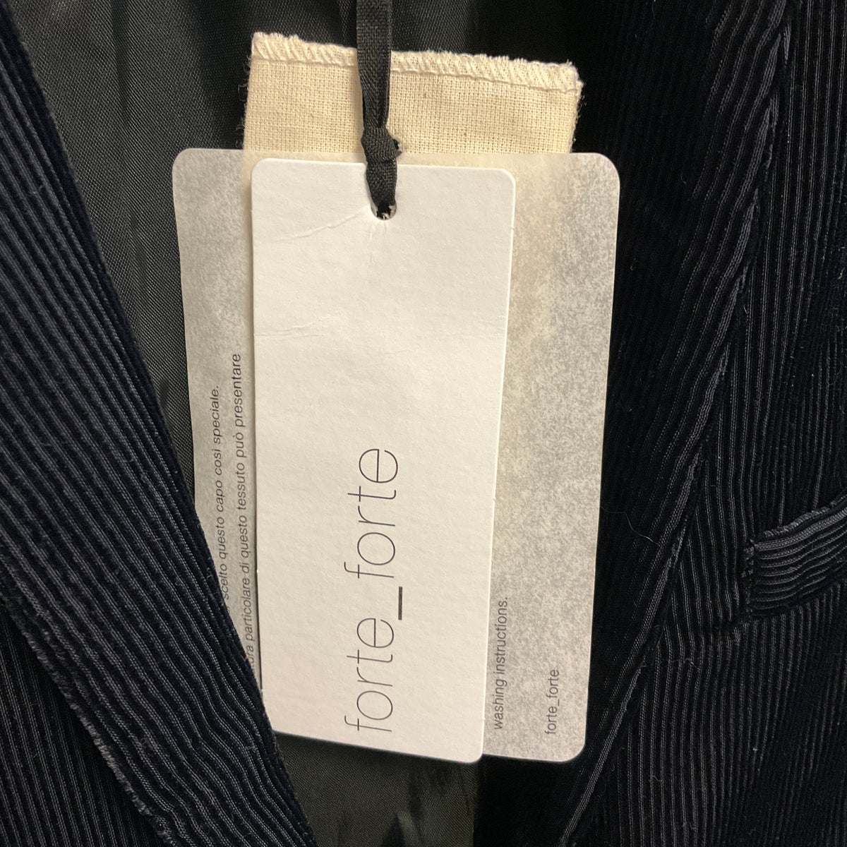 forte_forte Midnight Velvet Corduroy Classic Essential Blazer Jacket