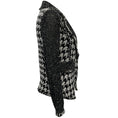 Load image into Gallery viewer, St. John Black / White Tweed Knit Blazer
