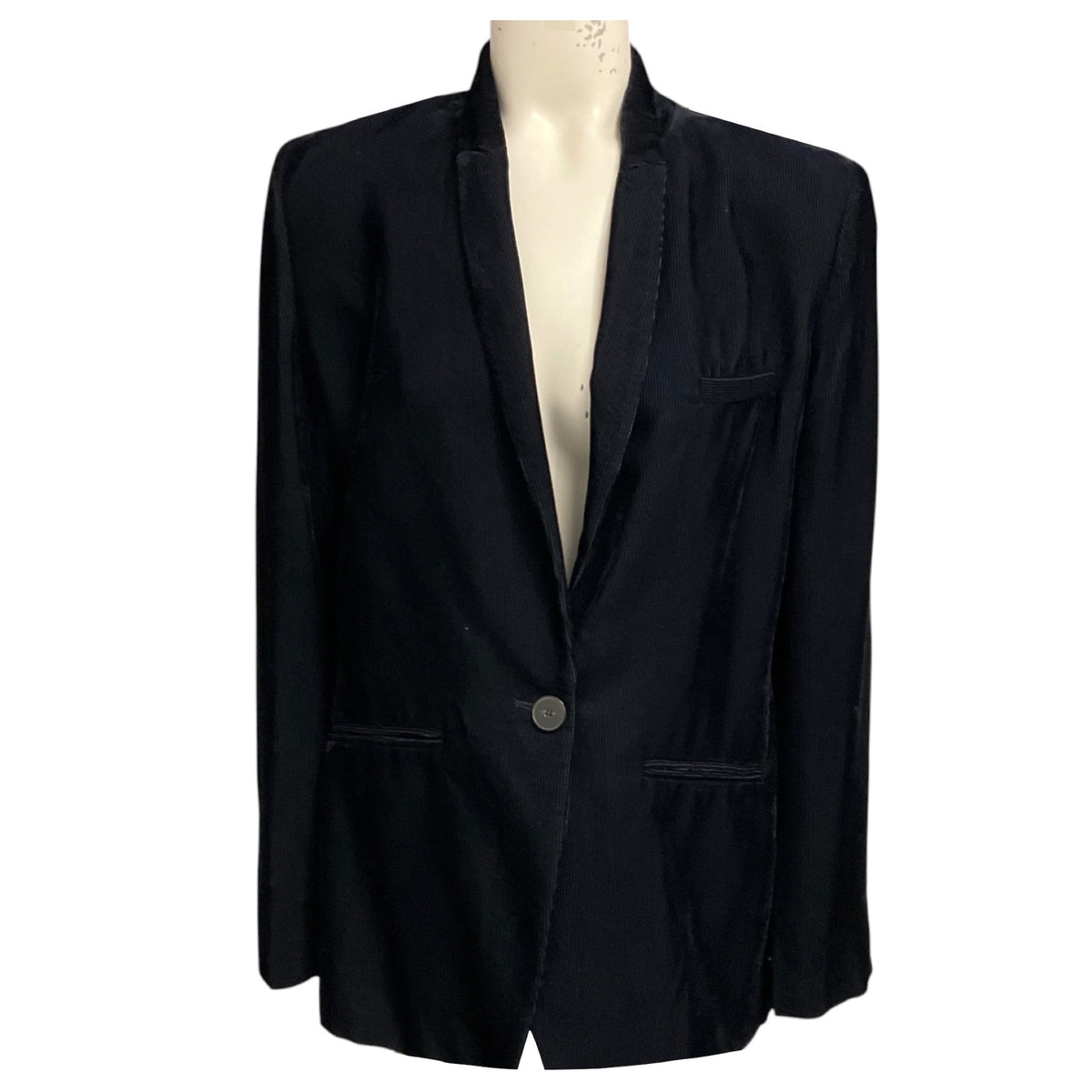 forte_forte Midnight Velvet Corduroy Classic Essential Blazer Jacket