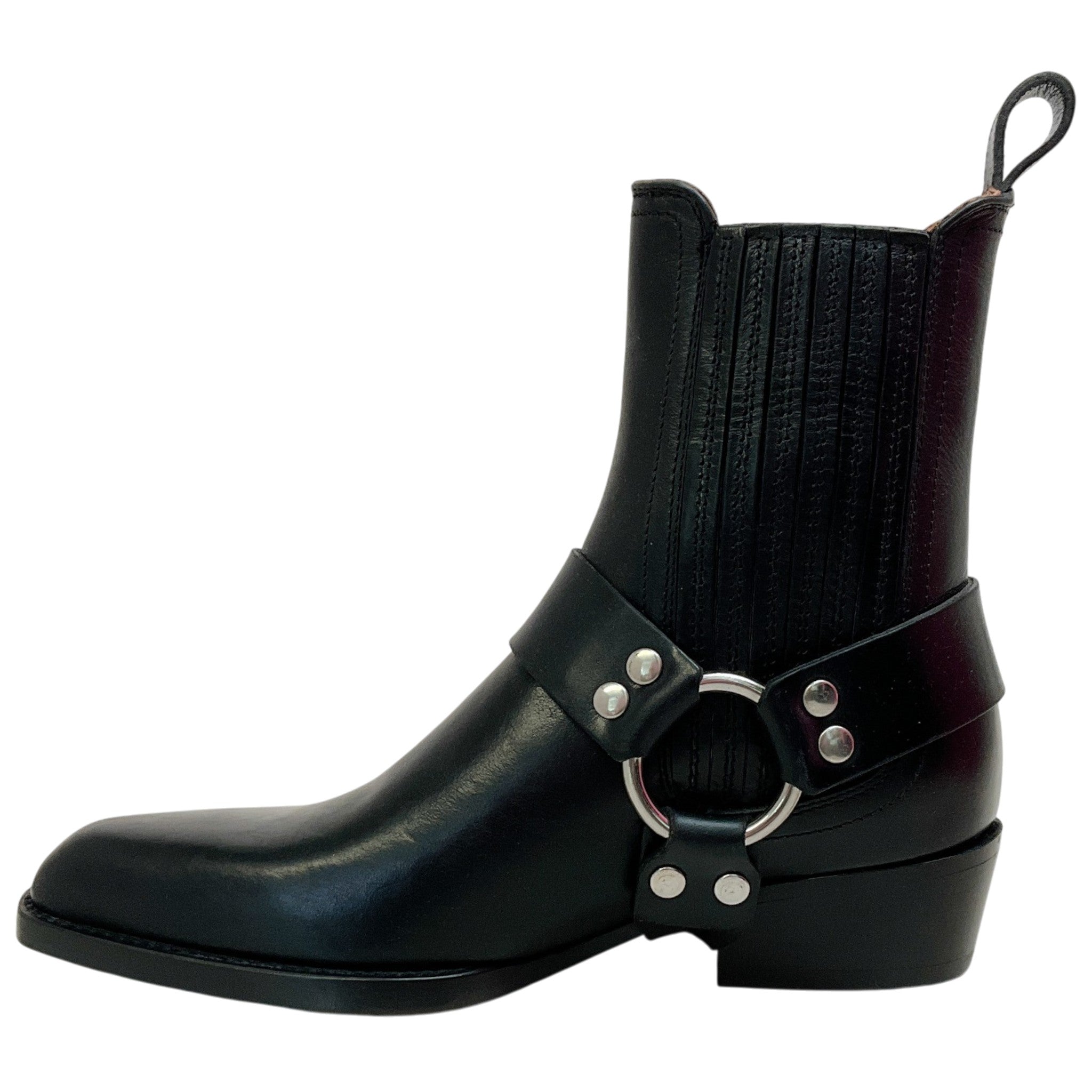 Paris Texas  Black Leather Helena Ankle Moto Boots