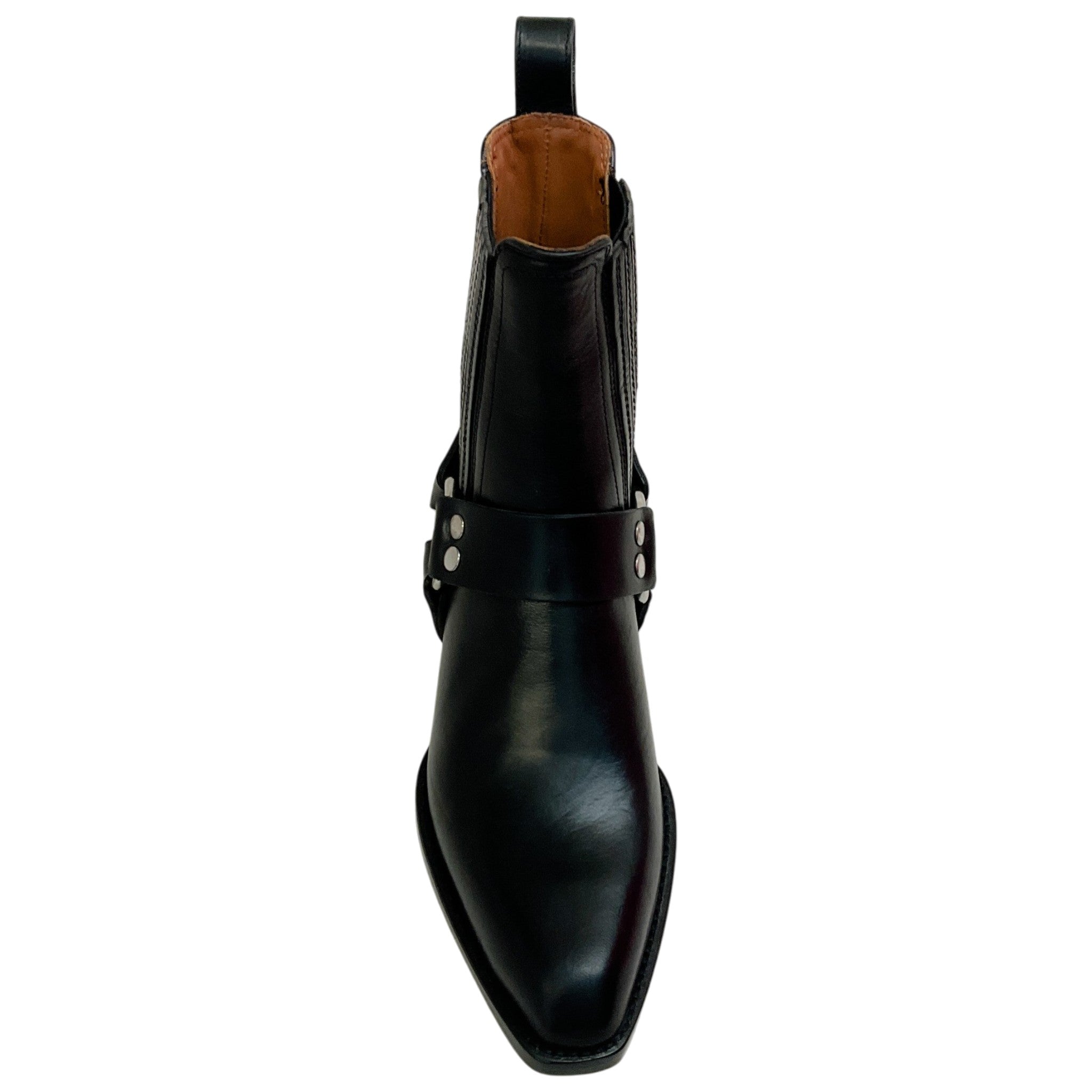 Paris Texas  Black Leather Helena Ankle Moto Boots