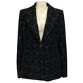 Load image into Gallery viewer, Altuzarra Black Paisley Patterned Velvet Blazer
