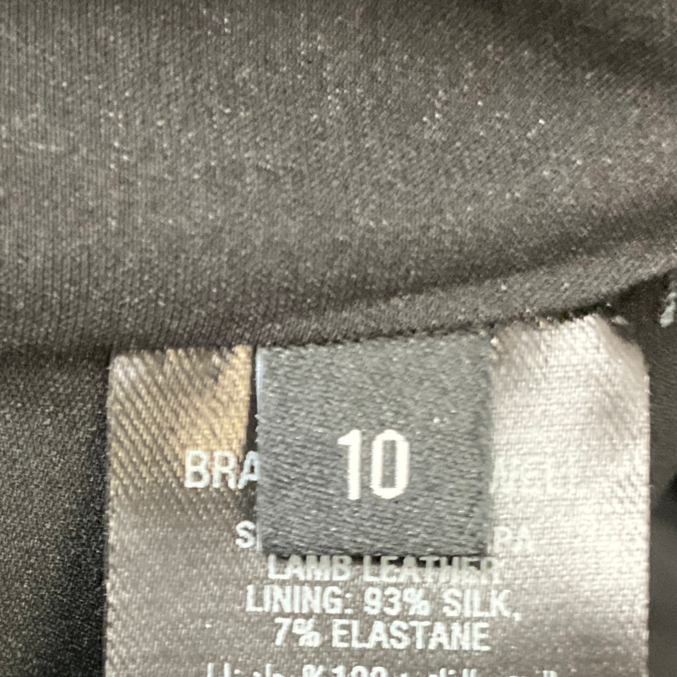 Brandon Maxwell Black One Shoulder Nappa Lamb Leather Top