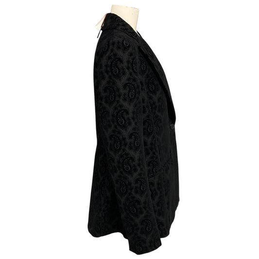 Altuzarra Black Paisley Patterned Velvet Blazer