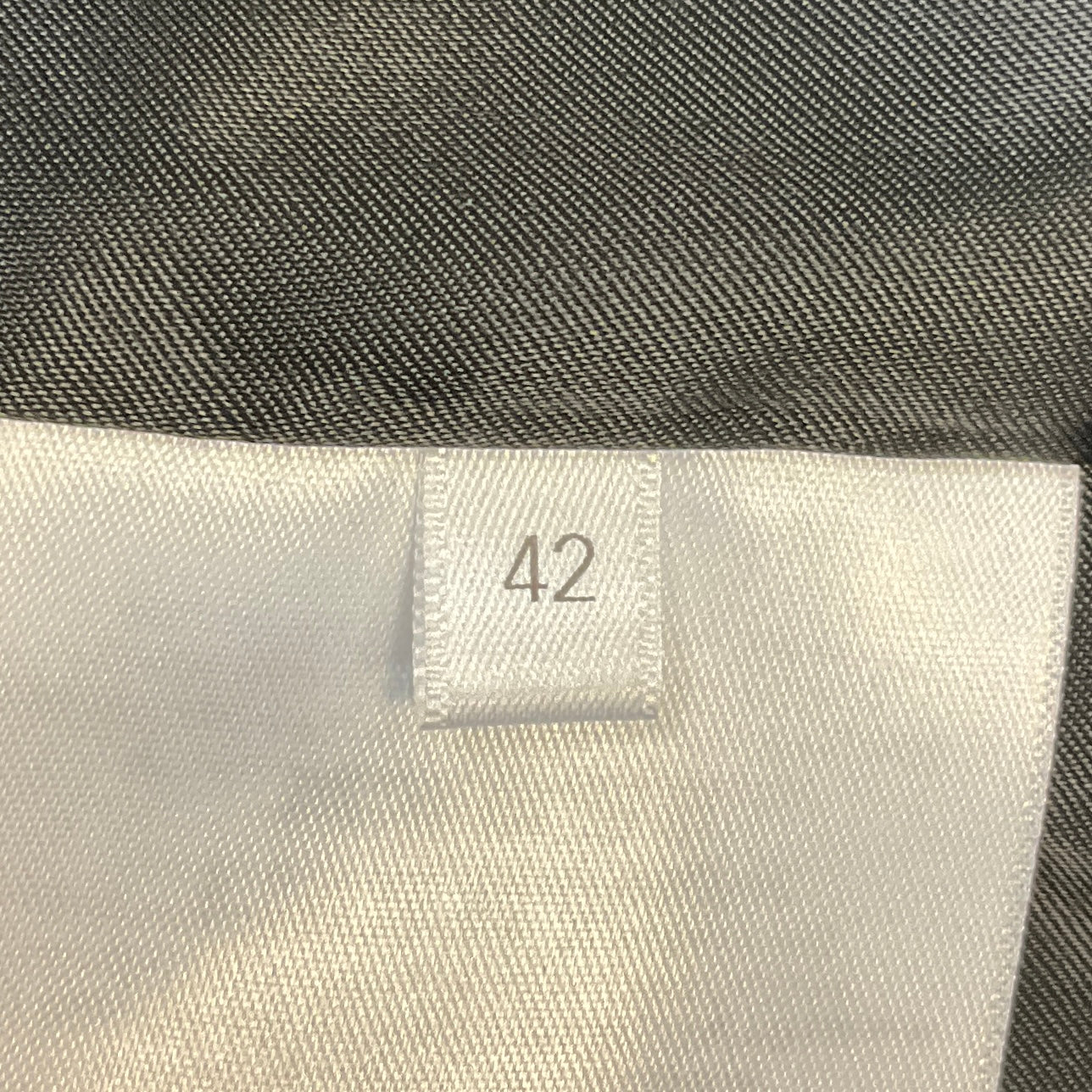 Givenchy Black Draped Back Long Wool Blazer with 4G Pattern Lining