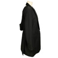 Load image into Gallery viewer, Givenchy Black Draped Back Long Wool Blazer with 4G Pattern Lining
