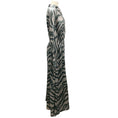 Load image into Gallery viewer, Kiton Grey / Green / Blue Printed Long Sleeved Silk Maxi Dress
